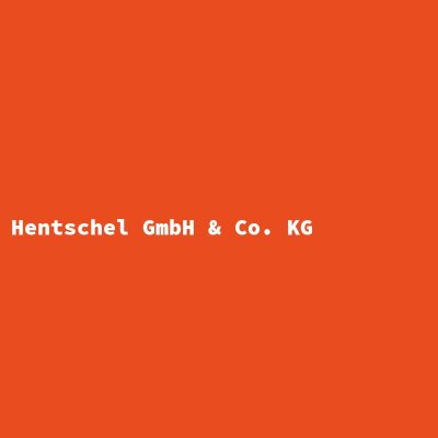 Hersteller: Hentschel GmbH &amp; Co. KG