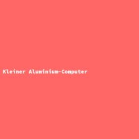 Kleiner Aluminium-Computer