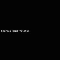Enormes Samt-Telefon
