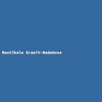 Rustikale Granit-Badehose