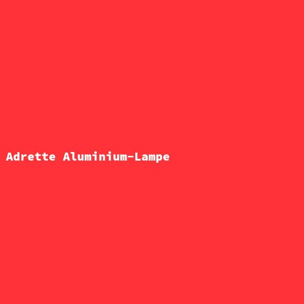 Adrette Aluminium-Lampe