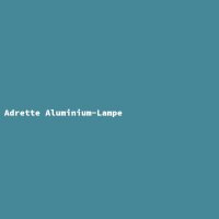 Adrette Aluminium-Lampe
