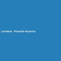 Leichter Plastik-Klositz