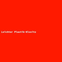 Leichter Plastik-Klositz