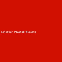 Leichter Plastik-Klositz