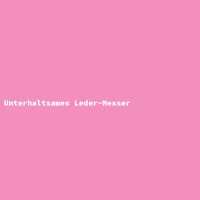 Unterhaltsames Leder-Messer