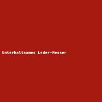 Unterhaltsames Leder-Messer