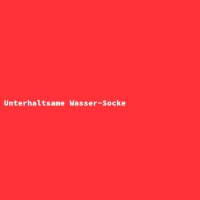 Unterhaltsame Wasser-Socke
