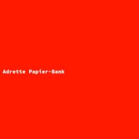 Adrette Papier-Bank