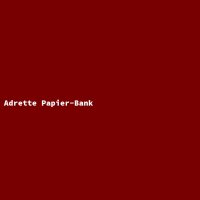 Adrette Papier-Bank